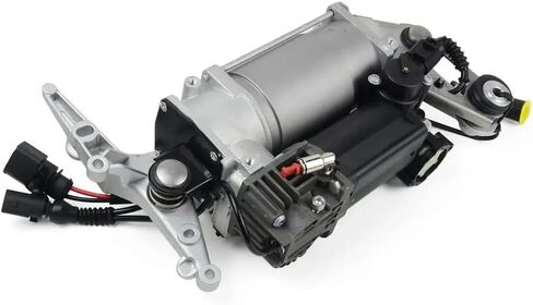 Air Suspension Compressor With Carrier And Relay Compatible With 7L0616007A 7L0698007B 7L0616007C 7L0698007D Fits AP01 Models in Saudi Arabia