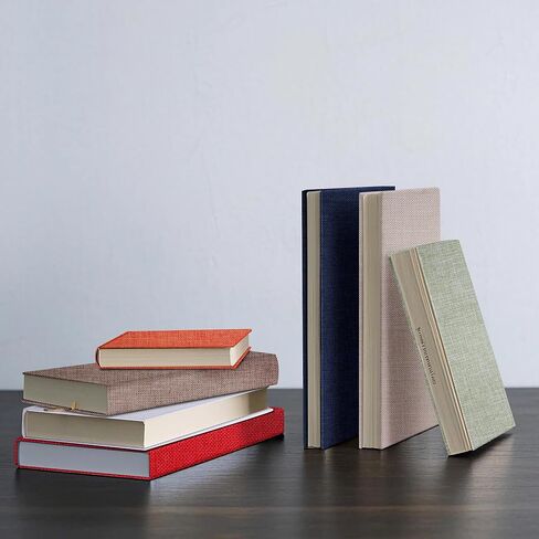 قماش كتاب مقاس 14 × 10 بوصة سطح قماشي مدعوم بالورق قماش تجليد الكتب للكبار DIY غلاف ألبوم الكتب لوازم الأعمال اليدوية المنزلية (العاج، 4 قطع) in Kuwait