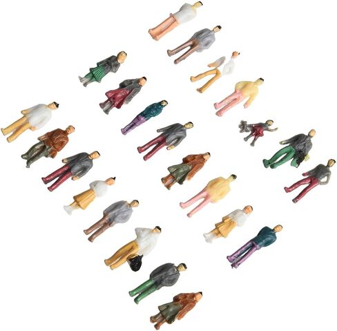 100Pcs DIY Sand Table Character Model Colorful Mini Sand Table Model Human Scene Model Background Figure Colorful/H-18Mm*100 Outdoor Garden Decor,Lawn Ornaments in Saudi Arabia