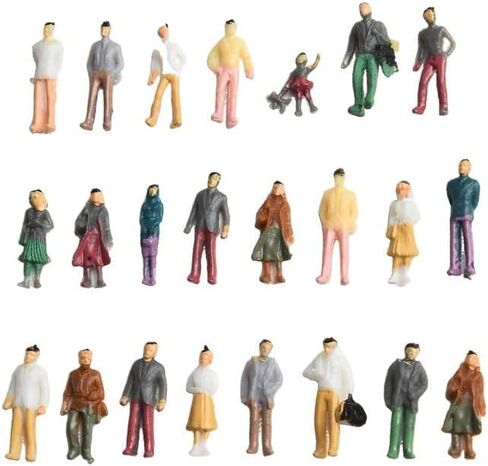 100Pcs DIY Sand Table Character Model Colorful Mini Sand Table Model Human Scene Model Background Figure Colorful/H-18Mm*100 Outdoor Garden Decor,Lawn Ornaments in Saudi Arabia