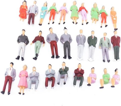 100Pcs DIY Sand Table Character Model Colorful Mini Sand Table Model Human Scene Model Background Figure Colorful/H-18Mm*100 Outdoor Garden Decor,Lawn Ornaments in Saudi Arabia