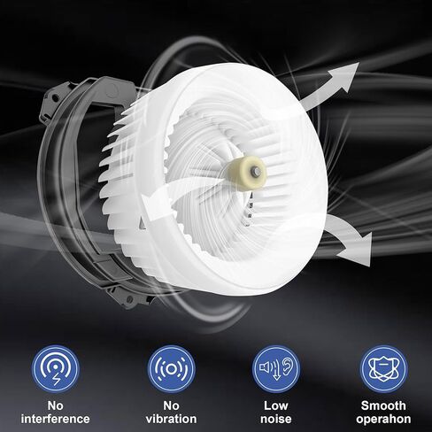محرك منفاخ PartsFlow HVAC مع مروحة متوافق مع 2014-2023 Jeep Cherokee 2.4L/2.0L/3.2L 2015-2017 Chrysler 200 2.4L/3.6L 615-00712 68223053AC 700293 in Saudi Arabia