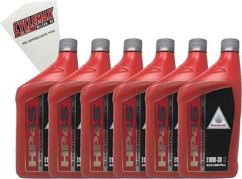 Six Pack compatible with Honda HP4S 10W30 Full Synthetic 4 Stroke Engine Oil 08C35-SYN-1030M Contains Six Quarts and a Funnel in Saudi Arabia