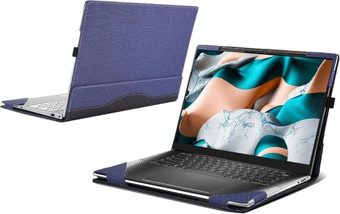 حافظة كمبيوتر محمول WODBO لأجهزة الكمبيوتر المحمول Dell XPS 15 9500 9510 9520 9530 مقاس 15 بوصة [غير متوافقة مع أي طراز آخر]، غطاء جيب داخلي من جلد البولي يوريثان 2 في 1 (أحمر خمري) in Saudi Arabia