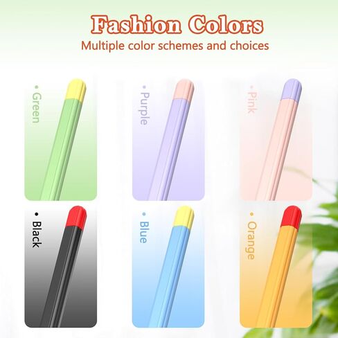 Pencil Case Compatible with Apple Pencil Case 2nd Generation, Soft Silicone Protect Sleeve Anti-Slip Anti-Fall Stylus Pen Cover, Purple in Saudi Arabia