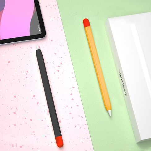 Pencil Case Compatible with Apple Pencil Case 2nd Generation, Soft Silicone Protect Sleeve Anti-Slip Anti-Fall Stylus Pen Cover, Purple in Saudi Arabia