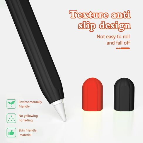 Pencil Case Compatible with Apple Pencil Case 2nd Generation, Soft Silicone Protect Sleeve Anti-Slip Anti-Fall Stylus Pen Cover, Purple in Saudi Arabia