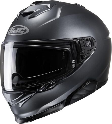 HJC i71 Men's Street Motorcycle Helmet - Titanium / 2X-Large in Saudi Arabia