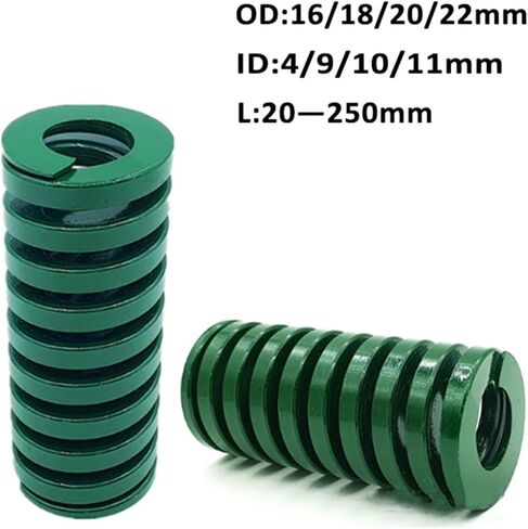 LJPshop-Compression Spring Outer Diameter 16/18/20/22mm Inner Diameter 8-11mm Length 20-300mm Green Heavy Duty Compression Mold Spring, Good Flexibility(60mm,20mm) in Kuwait