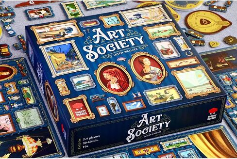 اللوحات القوية: Art Society - لعبة لوحية للتجميع، المزايدة في المزادات، جمع وعرض أعمالك الفنية، للأعمار من 10 سنوات فما فوق، 2-4 لاعبين، 30-60 دقيقة in Saudi Arabia
