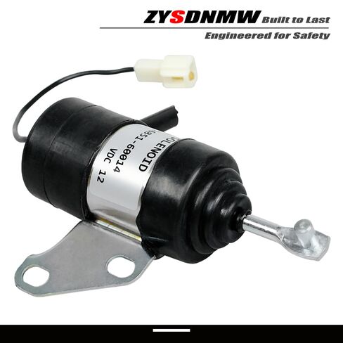 16851-60014 الملف اللولبي لإيقاف الوقود 16851-60010 16851-60011 16851-60012 052600-4531 101046 متوافق مع جزء جرار كوبوتا، الملف اللولبي لإيقاف المولد 12VDC in Kuwait