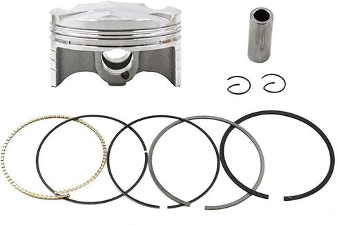 1/4 مجموعة حلقات مكبس محرك الدراجة النارية تتحمل STD ~ + 100 مقاس 67 ~ 68 مم متوافق مع Yamaha YZF-R6 2008-2017 13S-11631-00-00 YZF R6(4 مجموعات 67.5 مم) in Kuwait