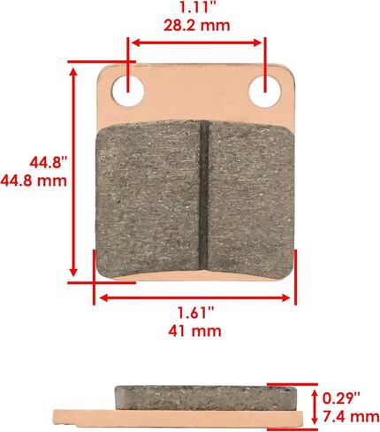 Caltric Rear Brake Pads Compatible with Kawasaki Kx65 Kx-65 Kx 65 Rear Brakes 2000-2011 in Saudi Arabia