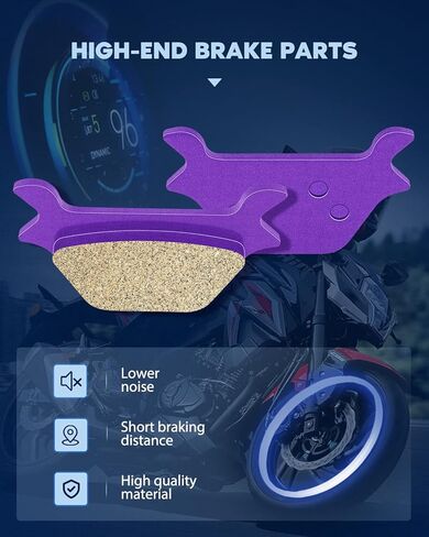 ECCPP Brake Pads Fits for Sportster Dyna Softail 1988-1999 1998, Low Rider 1987-1992, Softail Springer 1997, FA200 Rear Brake Pads in Saudi Arabia