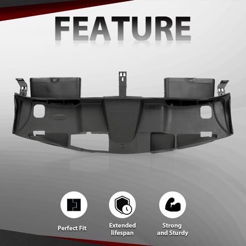 Radiator Fan Shroud Top Upper Cover Shield Compatible with Benz E350 4Matic Coupe 2-Door 2012-2013; Fit Benz E350 4Matic Sedan 4-Door 2012-2013 2125000155, 2125000255, 2125000355, A2125000255 Black in Saudi Arabia