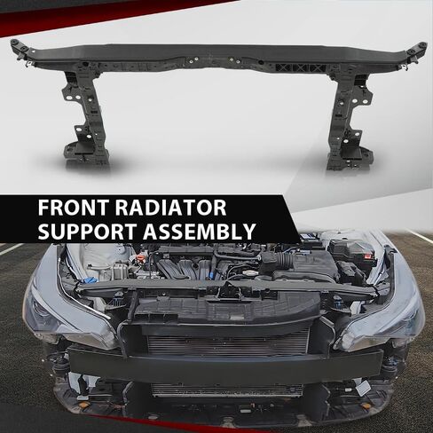 Front Radiator Support Assembly Compatible with Hyundai Elantra 2021-2023 HY1225222, 64101AB000 Black in Saudi Arabia