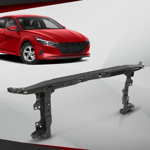 Front Radiator Support Assembly Compatible with Hyundai Elantra 2021-2023 HY1225222, 64101AB000 Black in Saudi Arabia