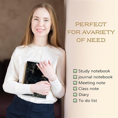 WARDOS Dark Cottagecore Moon Night Forest Notebook Journal 5.5x8.3, Mystical Celestial Gothic Floral Notebooks for Note Taking, Whimsigoth Witchy Botanical Spiral Journal in Saudi Arabia