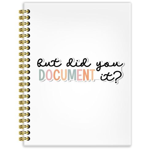 BRRNYOI But Did You Document It Notebook Journal 5.5x8.3, HR Human Resource Gifts, Office Humor Gifts for Coworker Notebook, Funny Work Gift Hardcover Spiral Notebooks for Note Taking in Saudi Arabia
