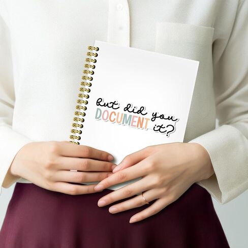 BRRNYOI But Did You Document It Notebook Journal 5.5x8.3, HR Human Resource Gifts, Office Humor Gifts for Coworker Notebook, Funny Work Gift Hardcover Spiral Notebooks for Note Taking in Saudi Arabia