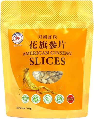 Hsu's Ginseng SKU 0126XXL-2 |Cultivated American Ginseng Sorted Jumbo Slices 2 oz | | 许氏花旗參巨大號規格片2 oz | 2 oz Box, 西洋参, 花旗參 in Kuwait
