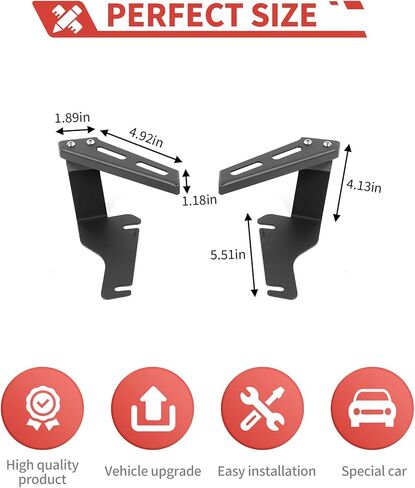 Ditch Light Brackets LED Ditch Light Mount fit for Chevy Silverado 2007-2013 Front A-Pillar Headlight Brackets in Saudi Arabia