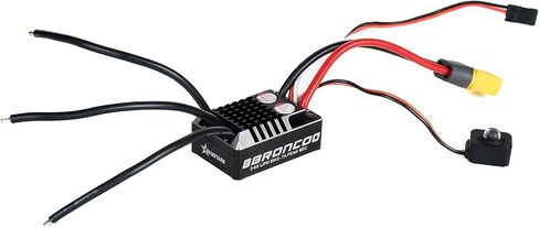 Skystars 50A 2-6S RC الزاحف مقاوم للماء بدون فرش ESC نظام الطاقة BEC 5.20-7.5V قابل للتعديل لسيارات RC بمقياس 1/8 1/10 متوافقة مع SCX10 TRX-4 TRX-6 in Saudi Arabia