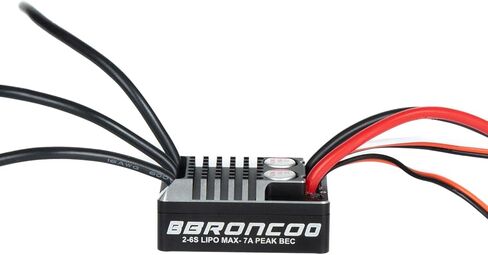 Skystars 50A 2-6S RC الزاحف مقاوم للماء بدون فرش ESC نظام الطاقة BEC 5.20-7.5V قابل للتعديل لسيارات RC بمقياس 1/8 1/10 متوافقة مع SCX10 TRX-4 TRX-6 in Saudi Arabia