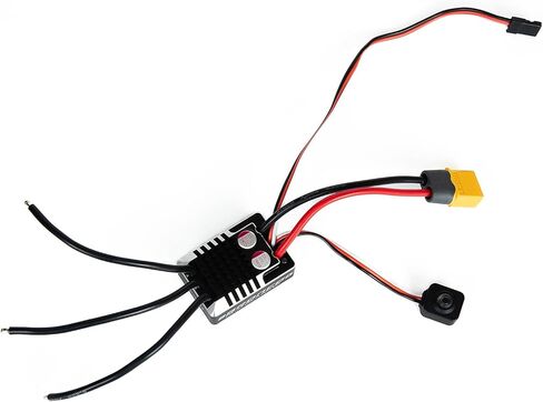 Skystars 50A 2-6S RC الزاحف مقاوم للماء بدون فرش ESC نظام الطاقة BEC 5.20-7.5V قابل للتعديل لسيارات RC بمقياس 1/8 1/10 متوافقة مع SCX10 TRX-4 TRX-6 in Saudi Arabia