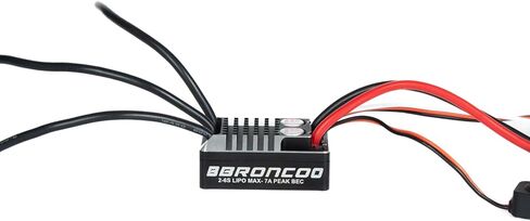 Skystars 50A 2-6S RC الزاحف مقاوم للماء بدون فرش ESC نظام الطاقة BEC 5.20-7.5V قابل للتعديل لسيارات RC بمقياس 1/8 1/10 متوافقة مع SCX10 TRX-4 TRX-6 in Saudi Arabia