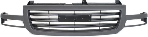 مجموعة تجميع شبكة Garage-Pro متوافقة مع GMC Sierra 1500 2003-2006، Sierra 2500 2003-2004، Sierra 1500 Classic 2007 هيكل قديم مطلي باللون الرمادي مع بطانة سوداء مطلية in Saudi Arabia
