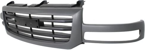 مجموعة تجميع شبكة Garage-Pro متوافقة مع GMC Sierra 1500 2003-2006، Sierra 2500 2003-2004، Sierra 1500 Classic 2007 هيكل قديم مطلي باللون الرمادي مع بطانة سوداء مطلية in Saudi Arabia