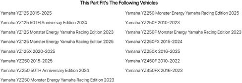 Acerbis Lower Fork Cover Set Black for Yamaha YZ250FX 2015-2024 in Saudi Arabia