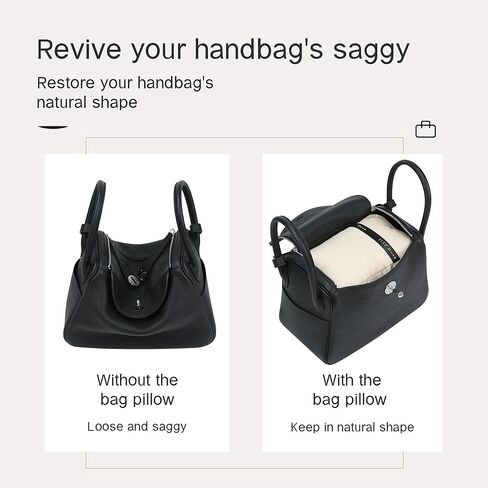 Purse Shaper for Lindy Bags, Velvet Bag Pillow Inserts Compatible with Hermes Lindy, Superior Resilience, Exclusively for Mini Lindy in Saudi Arabia