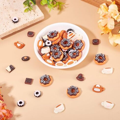 Resin Cabochons Charms Resin Flatback Cabochons Embellishments Miniature Ornaments for DIY Craft Scrapbooking Photo Phone Decor in Saudi Arabia