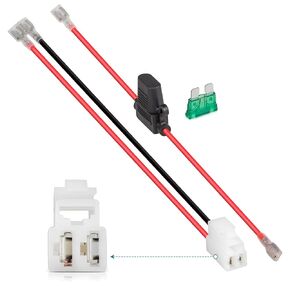 NuIth 14 AWG 4 فتحات أسلاك البطارية تناسب ماكينة الحلاقة الأوساخ رباعية الكثبان الرملية القوة الأرضية MX350 MX400 Sport Mod، 4 فتحات 2 سلك موصل سلك الطاقة (4 فتحات 2 دبوس) in Kuwait