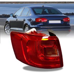 Road Hawk For Volkswagen Jetta Rear Tail Light Assembly Outer Tail Lamp Compatible with 2011 2012 2013 2014 Volkswagen Jetta Left Driver Side Taillight Replace VW2804107 5C6945095D in Kuwait
