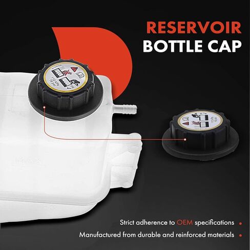 A-Premium Heavy Duty Pressurized Coolant Recovery Overflow Reservoir Tank (with Cap) Compatible with International Harvester 3800, 4700, 4700LP, 4800, 4900, 1995-2002 7.6L, Replace for 5C4Z8A080AA in Saudi Arabia