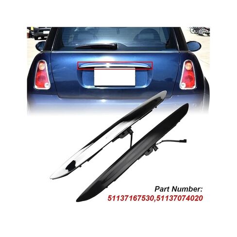 متوافق مع BMW Mini R50 R52 R53 2000-2006 مفتاح الباب الخلفي 51137074020 بجولة التمهيد غطاء صندوق السيارة مقبض خلفي 51137167530 قطع غيار السيارات (أسود) in Saudi Arabia