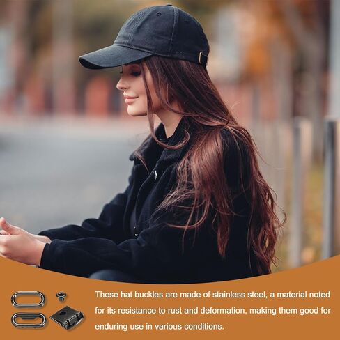 مشبك قبعة بيسبول من الفولاذ من uxcell، قبعة قابلة للتعديل لاستبدال إصلاح سائق شاحنة قبعة البيسبول in Kuwait