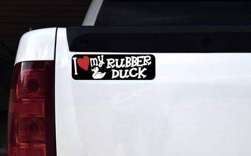 StickerTalk I Love My Rubber Duck Magnet, 10 inches by 3 inches in Saudi Arabia