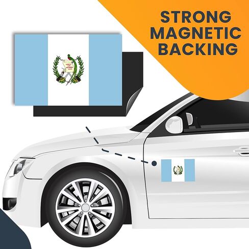 Magnet Me Up Guatemala Guatemalan Flag Car Magnet Decal, 4x6 Inches, Heavy Duty Automotive Magnet for Car, Truck SUV in Saudi Arabia