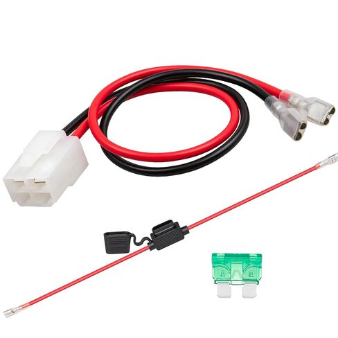 NuIth 14 AWG 4 فتحات أسلاك البطارية تناسب ماكينة الحلاقة الأوساخ رباعية الكثبان الرملية القوة الأرضية MX350 MX400 Sport Mod، 4 فتحات 2 سلك موصل سلك الطاقة (4 فتحات 2 دبوس) in Kuwait