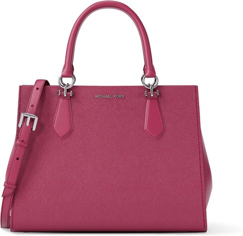 Michael Kors Marilyn Medium Satchel, Vanilla/Luggage in Kuwait