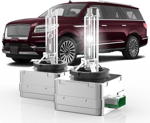 مناسب لمصابيح لينكولن نافيجيتور D3S HID زينون الأمامية لعام 2007-2018، سطوع 350%، لمبة إضاءة عالية منخفضة الشعاع، 6000 كلفن أبيض ساطع بارد، Plug-N-Play، من 2 in Saudi Arabia