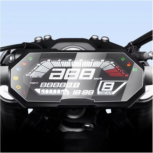 أداة حماية لوحة القيادة لشاشة MT07 لـ 7GT لـ FZ07 2021-2022 للدراجات النارية من الخدش (4 قطعة) in Saudi Arabia