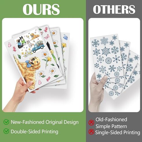 Yovkky 109 PCS Spring Summer Tree Branch Mosaic Birds Window Clings 9 Sheets, Pink Floral Blue Hummingbird Flower Stickers Decals Decor, Butterfly Seasonal Home Kitchen Decorations in Kuwait