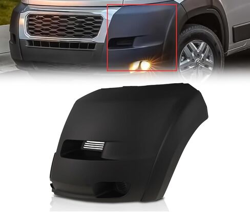 غطاء المصد الأمامي KARPAL متوافق مع 2019-2022 Ram Promaster 1500 2500 3500، مع توهج، الجانب الأيسر للسائق، استبدال 1ZT92JXWAA in Saudi Arabia