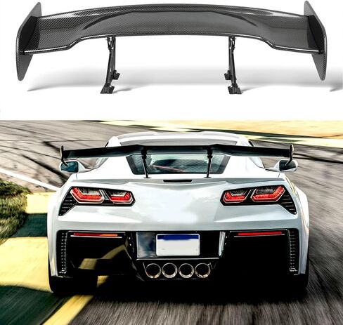 JMTBNO 57 Inch GT Wing Rear Trunk Spoiler Wing Gloss Black Compatible with Universal Car Spoiler Rear Wing Rear Trunk Spoiler GT Style Wing Spoiler Gloss Black in Kuwait
