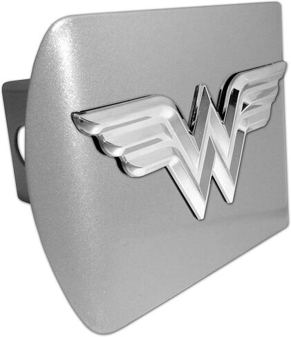 غطاء ربط معدني أسود بالكامل من Wonder Woman مرخص رسميًا من Elektroplate للشاحنات وسيارات الدفع الرباعي | يناسب أجهزة استقبال وصلة المقطورة القياسية مقاس 2 بوصة | مقاومة ممتازة للطقس in Kuwait